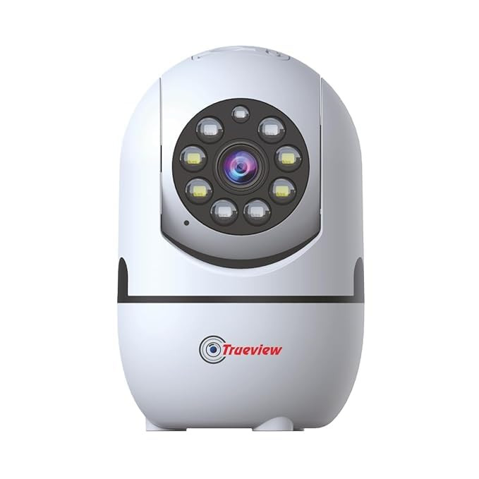 Trueview 2MP Smart CCTV Wi-fi Home Security Camera with Pan Tilt 360� View, 2 Way Talk, Cloud Monitor, Motion Detect, Supports SD Card Up to 256 GB, Night Vision (2MP Color Night Vision Smart Camera)