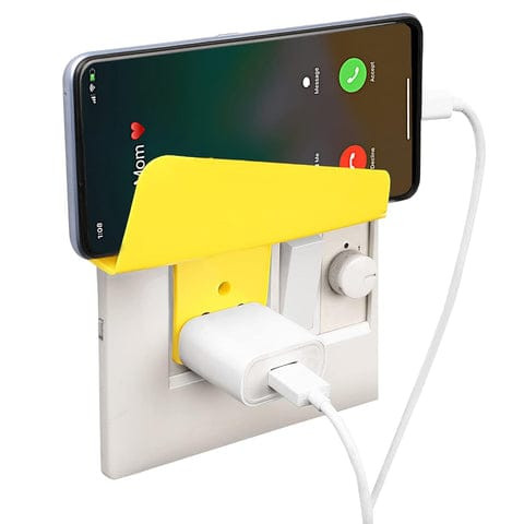 Plastic Secure Mobile Phone Charging Stand Holder, Mobile Holder for Wall for Home / Office / Travel Suits All Smartphones