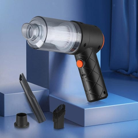 0390 Vacuum Cleaner Dust Collection 2 in 1 Car Vacuum Cleaner High-Power Handheld Wireless Vacuum Cleaner Home Car Dual-use Portable USB Rechargeable Mini Car Vacuum for Vehicle, Home and Office